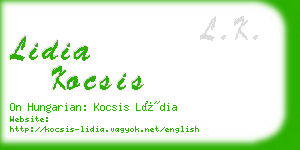 lidia kocsis business card